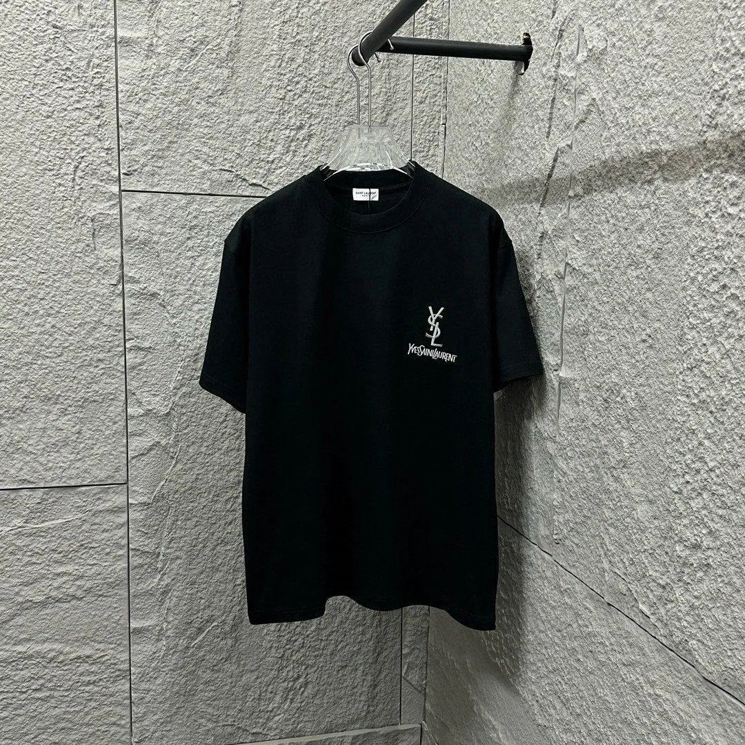 Ysl* * 2025 New Arrival Classic T Same Style Size： S （90-130 ） M （120-150 ） L （140-165 ） XL （160-180 ） XXL （180-210 ） ：Black White